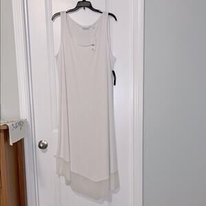 ⚡️ 3 for $30 ⚡️ New York & Company Sleeveless White Asymmetrical Dress, NWT